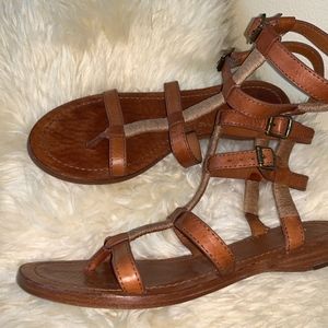 Frye Flat Gladiator Sandals